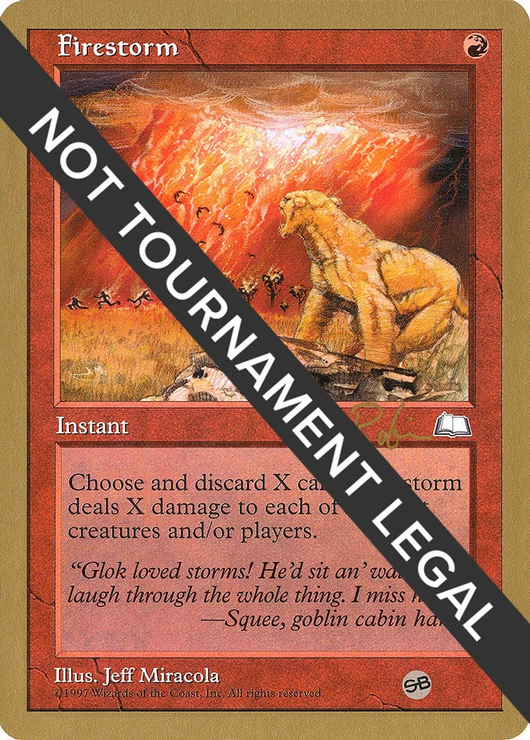 Firestorm - 1998 Ben Rubin (WTH) (SB) (World Championship Decks)