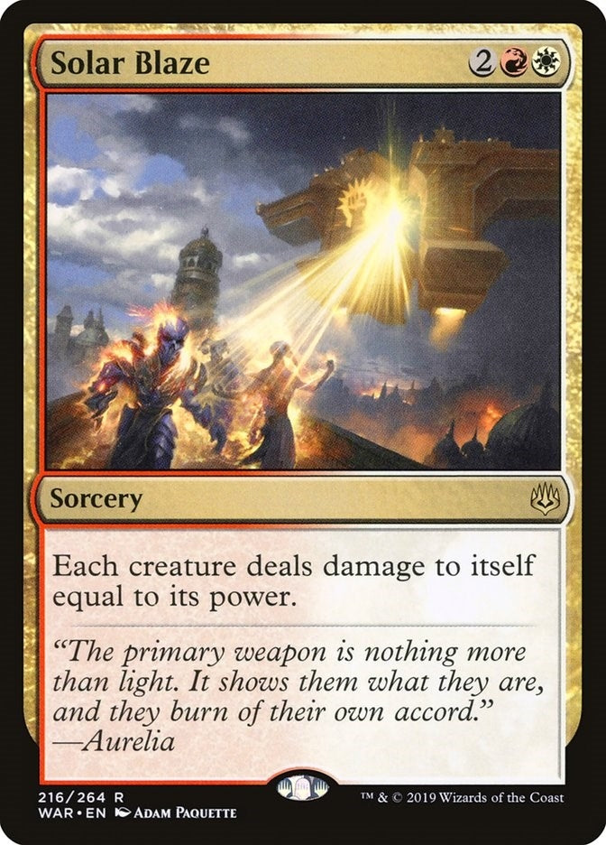 Solar Blaze (216) (War of the Spark)
