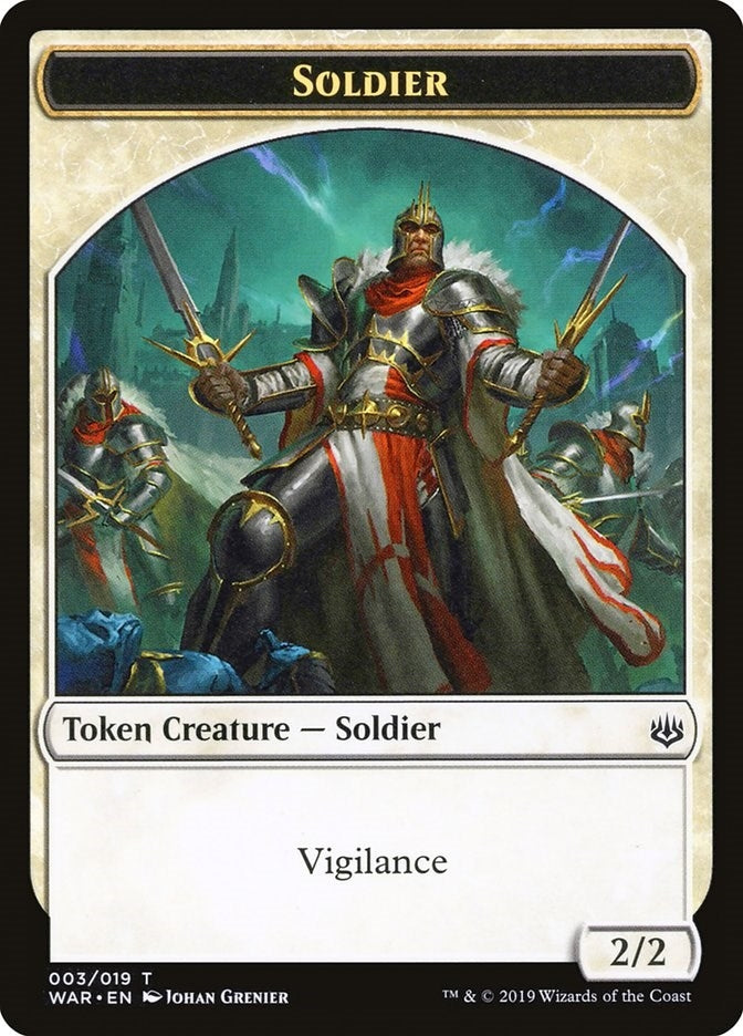 Soldier Token (3) (War of the Spark)