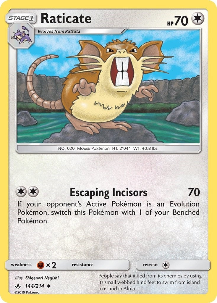 Image for Raticate (144/214) (SM - Unbroken Bonds) - Pokemon