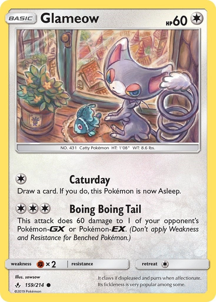 Image for Glameow (159/214) (SM - Unbroken Bonds) - Pokemon