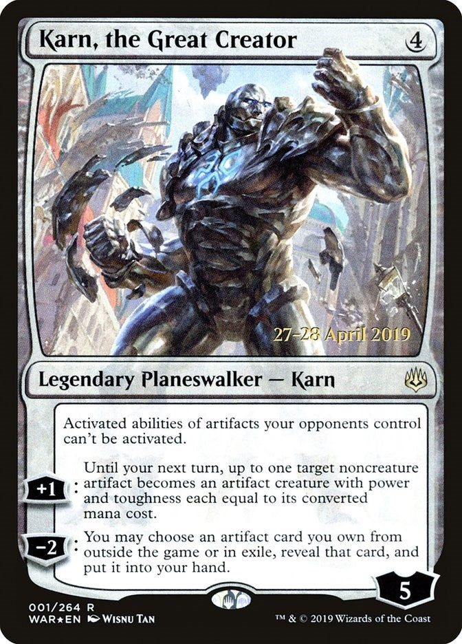 Karn, the Great Creator (1) (Prerelease Cards)