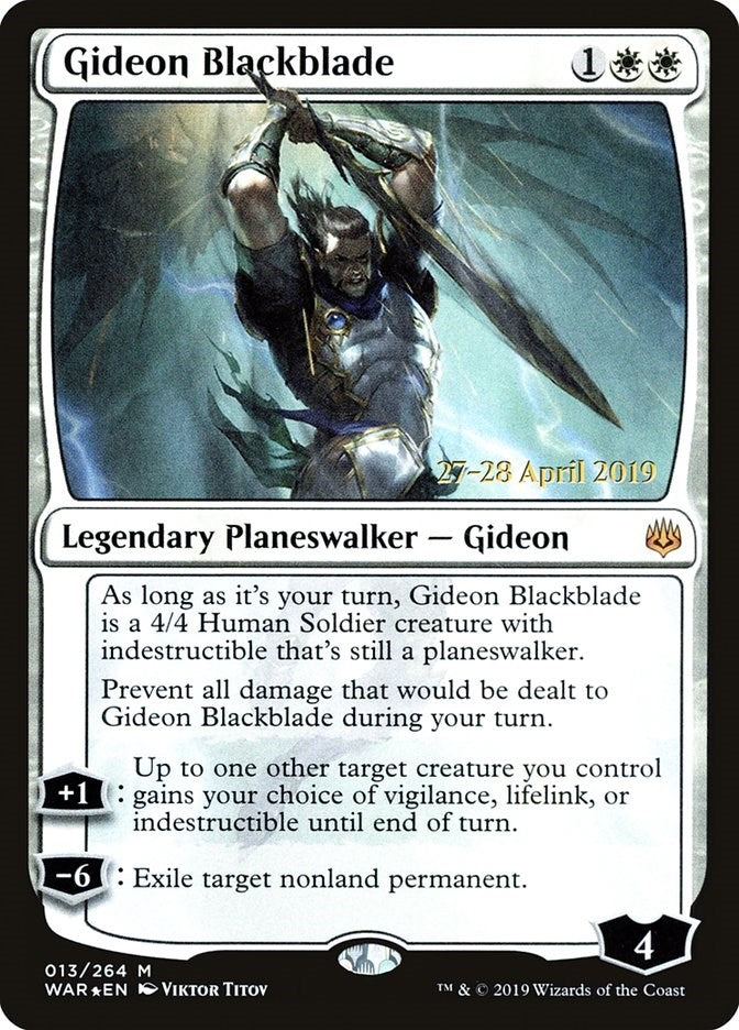Gideon Blackblade (13) (Prerelease Cards)
