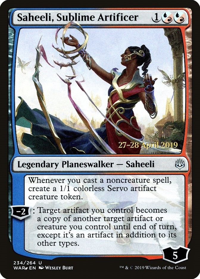 Saheeli, Sublime Artificer (234) (Prerelease Cards)