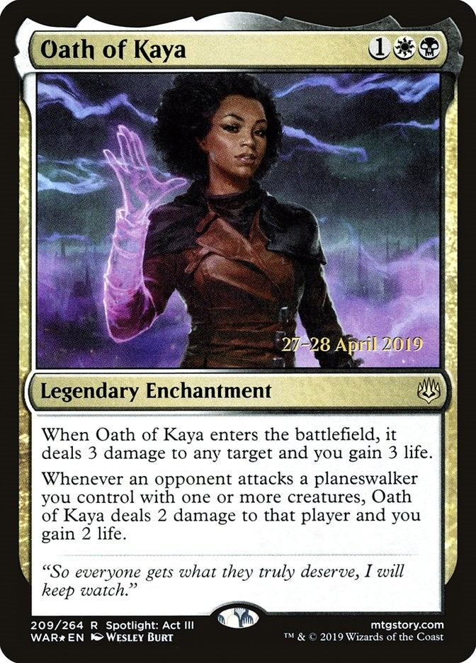 Oath of Kaya (209) (Prerelease Cards)
