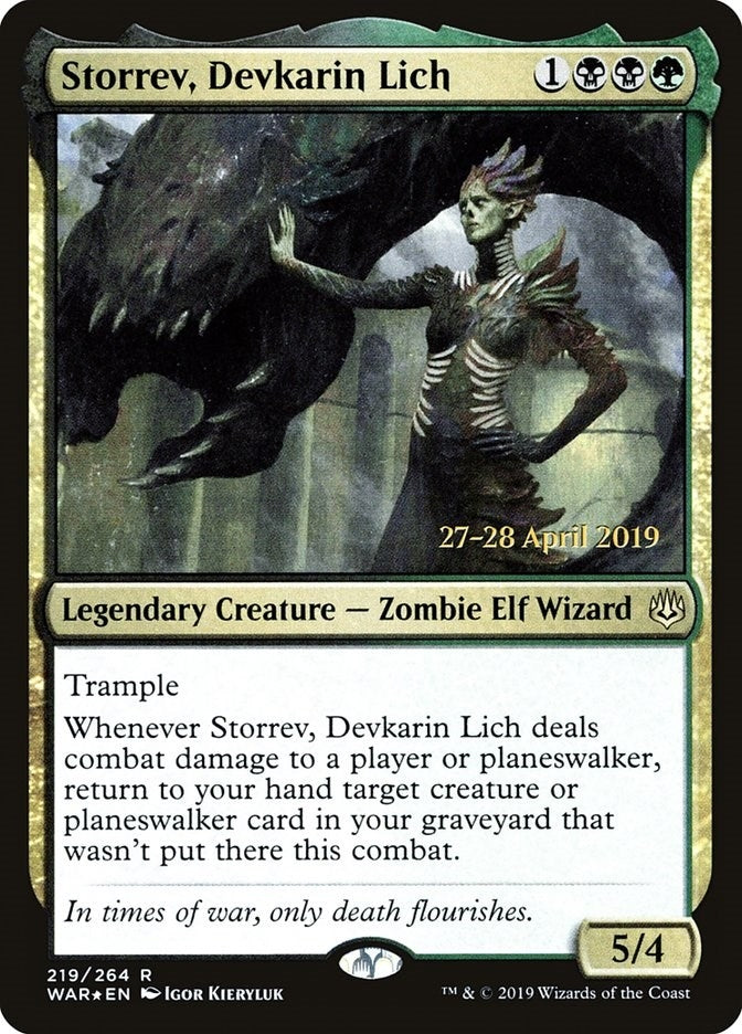 Storrev, Devkarin Lich (219) (Prerelease Cards)