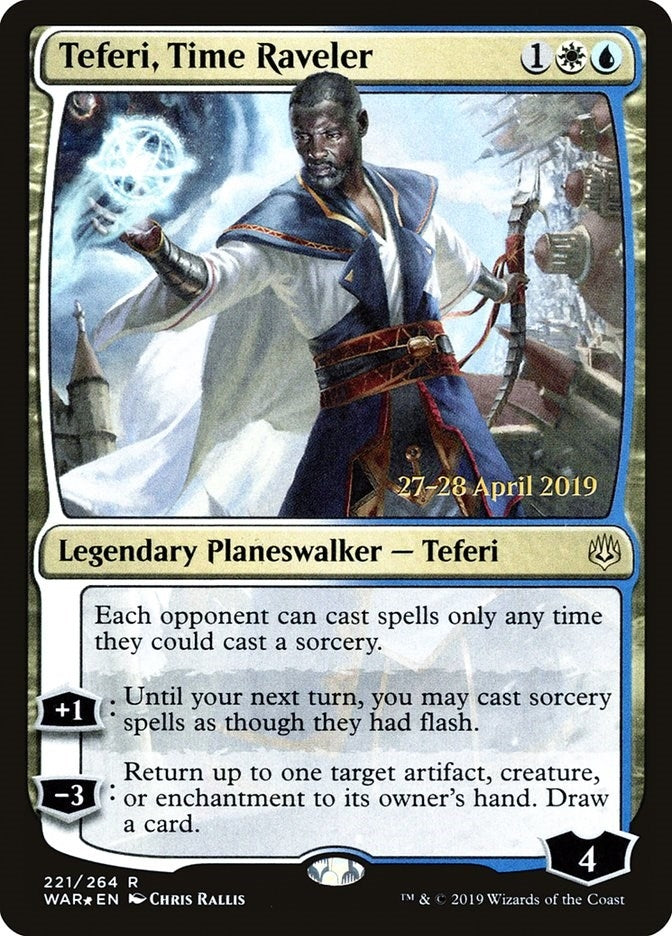 Teferi, Time Raveler (221) (Prerelease Cards)