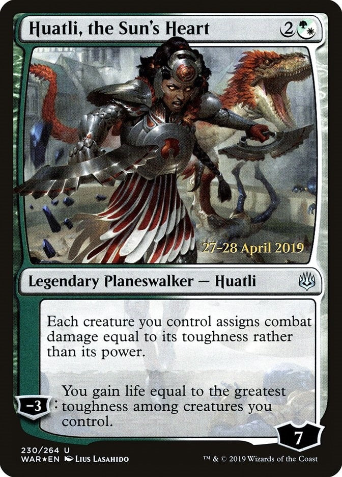 Huatli, the Sun's Heart (230) (Prerelease Cards)
