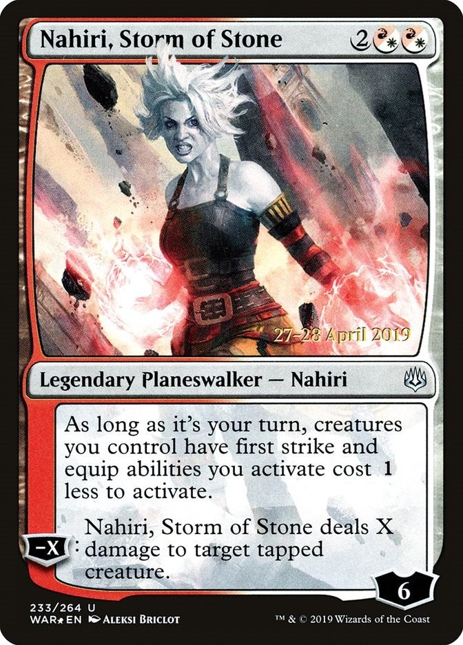 Nahiri, Storm of Stone (233) (Prerelease Cards)