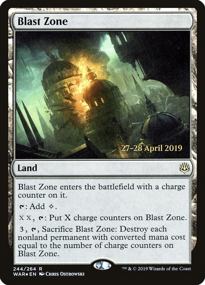 Blast Zone (WAR) (244) (Prerelease Cards)