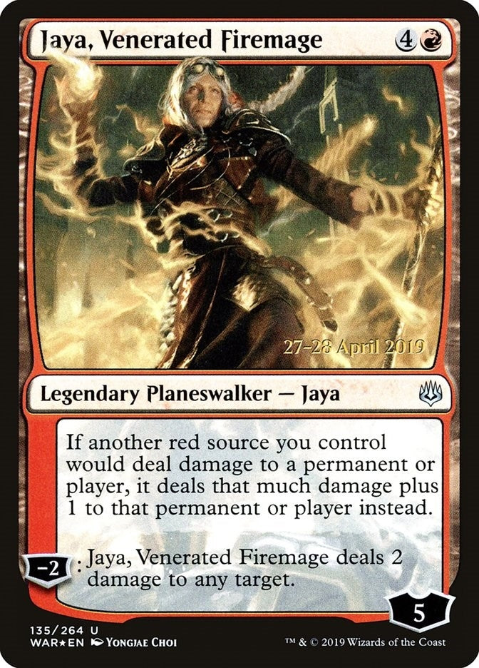 Jaya, Venerated Firemage (135) (Prerelease Cards)