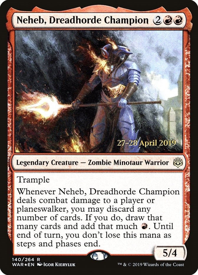 Neheb, Dreadhorde Champion (140) (Prerelease Cards)