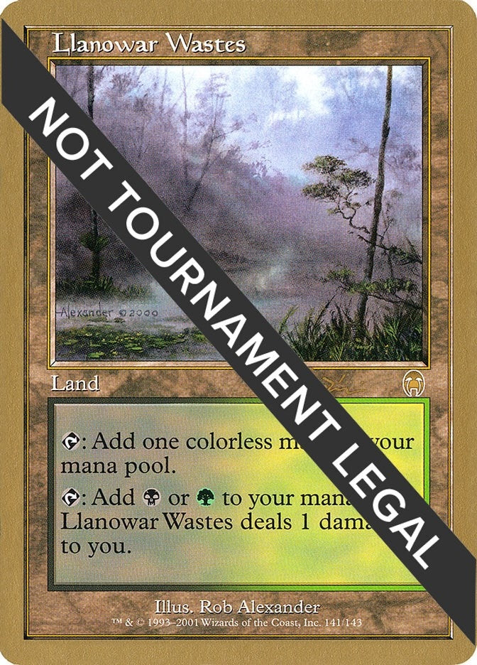 Llanowar Wastes - 2001 Jan Tomcani (APC) (World Championship Decks)