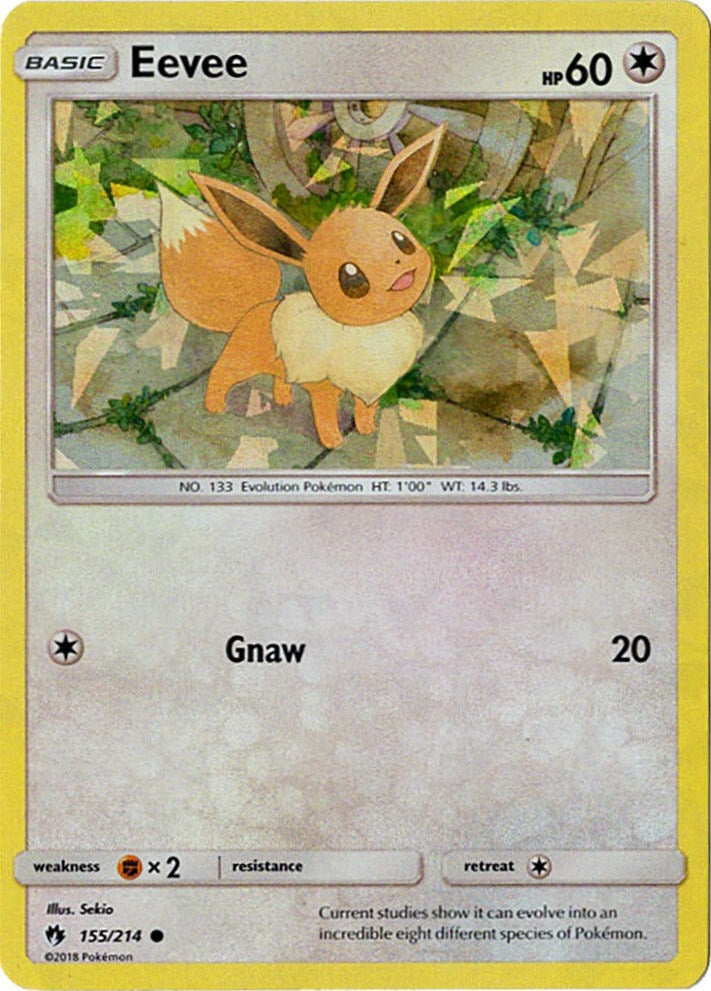 Image for Eevee - 155/214 (Let's Play, Eevee!) (Cracked Ice Holo) (155/214) (Deck Exclusives) - Pokemon
