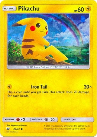 Image for Pikachu - 28/73 (Cracked Ice Holo) (028/073) (Deck Exclusives) - Pokemon