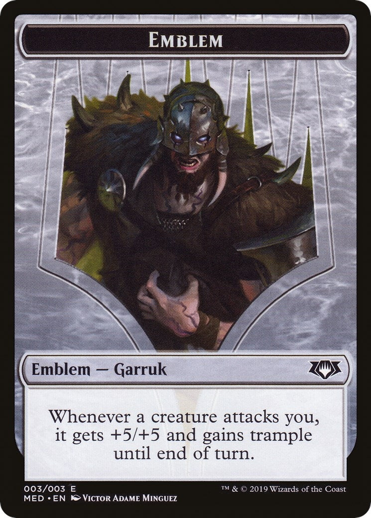 Emblem - Garruk, Apex Predator (3) (Mythic Edition: War of the Spark)