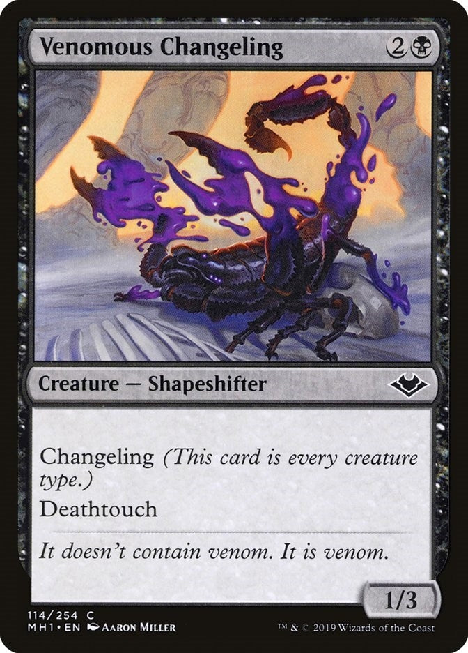 Image for Venomous Changeling (114) - Magic: The Gathering