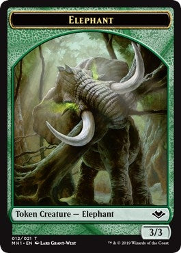 Elephant Token (12) (Modern Horizons)