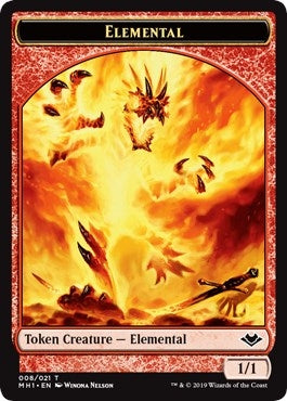Elemental (008) // Rhino Double-Sided Token (8 // 13) (Modern Horizons)