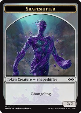 Shapeshifter // Emblem - Wrenn and Six Double-Sided Token (1 // 21) (Modern Horizons)