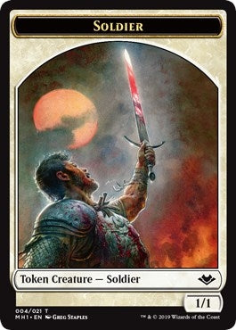 Soldier // Marit Lage Double-Sided Token (4 // 6) (Modern Horizons)