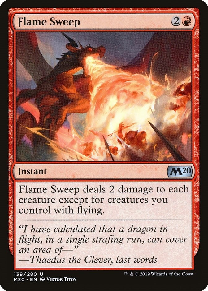 Flame Sweep (139) (Core Set 2020)