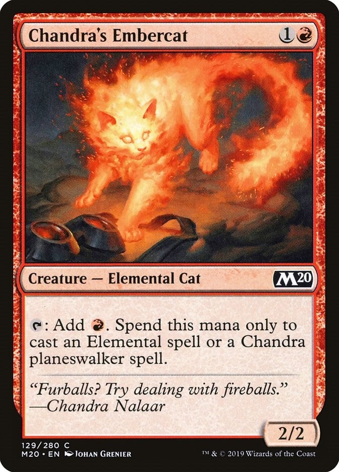 Chandra's Embercat (129) (Core Set 2020)
