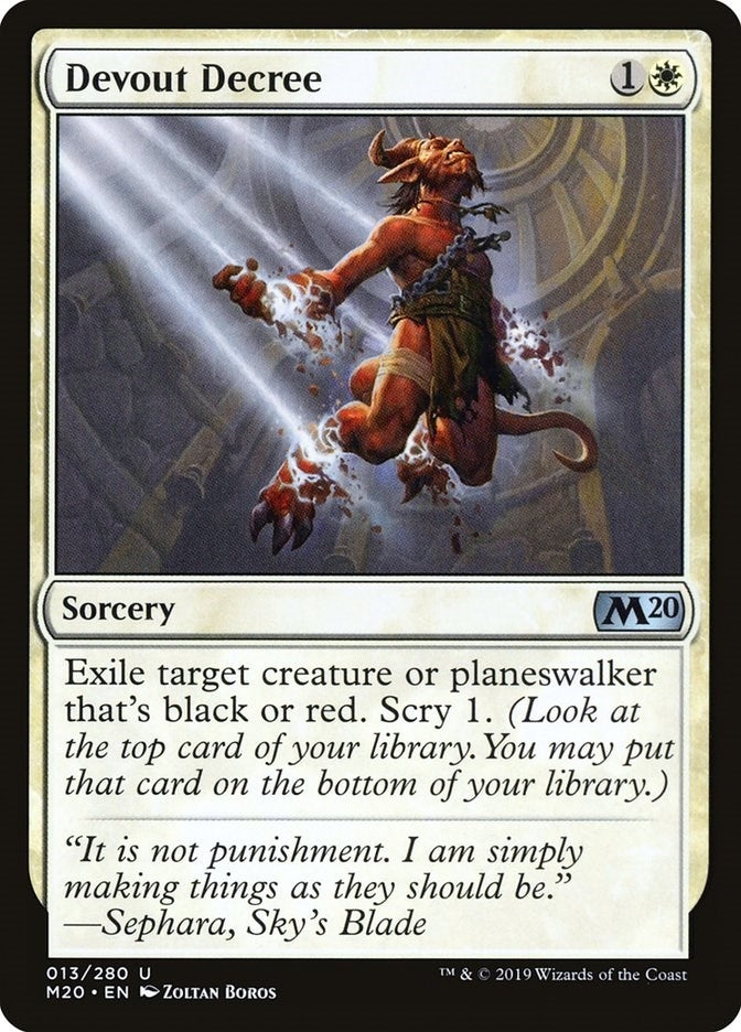 Devout Decree (13) (Core Set 2020)