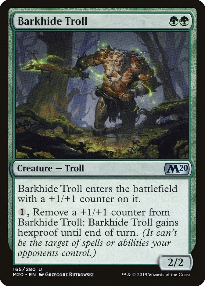 Barkhide Troll (165) (Core Set 2020)