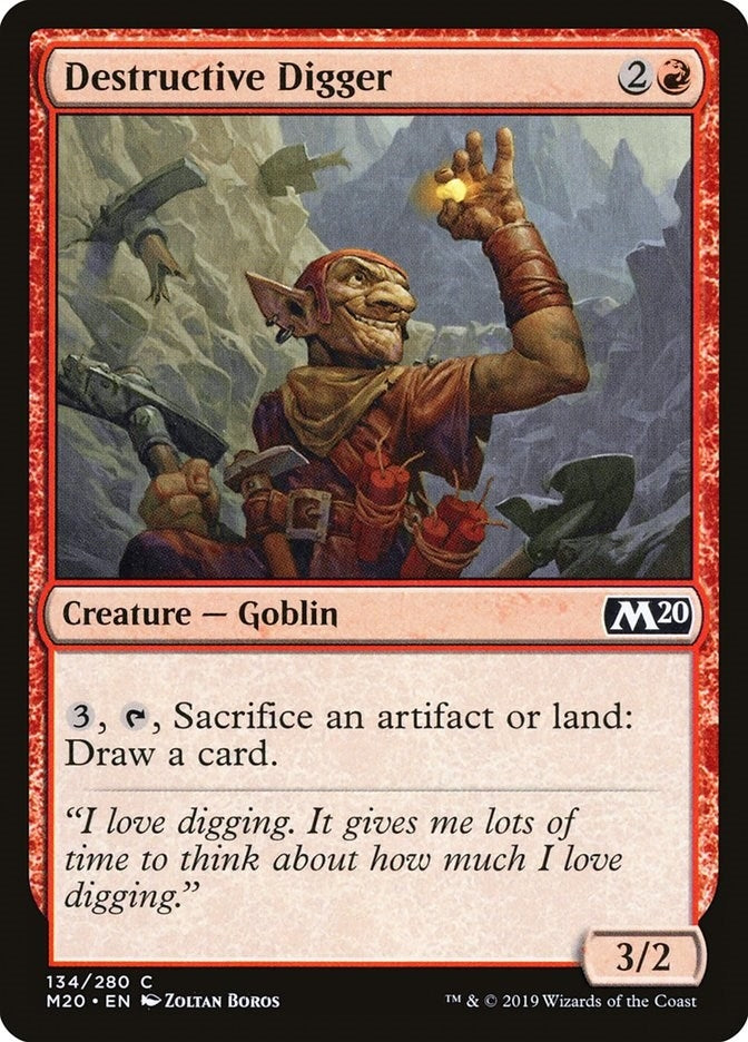 Destructive Digger (134) (Core Set 2020)