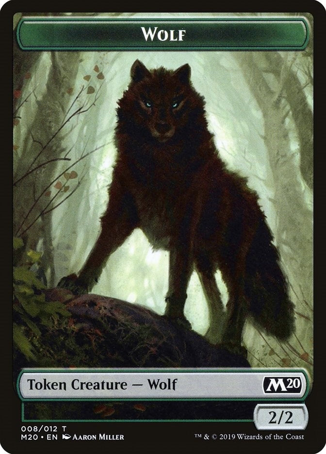 Wolf Token (8) (Core Set 2020)