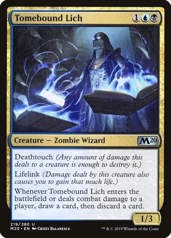 Tomebound Lich (219) (Core Set 2020)