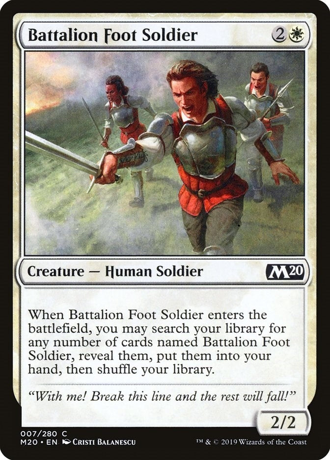 Battalion Foot Soldier (7) (Core Set 2020)