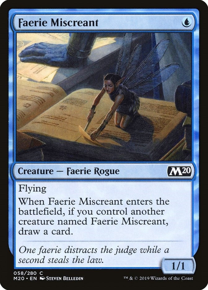 Faerie Miscreant (58) (Core Set 2020)
