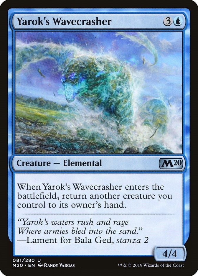 Yarok's Wavecrasher (81) (Core Set 2020)