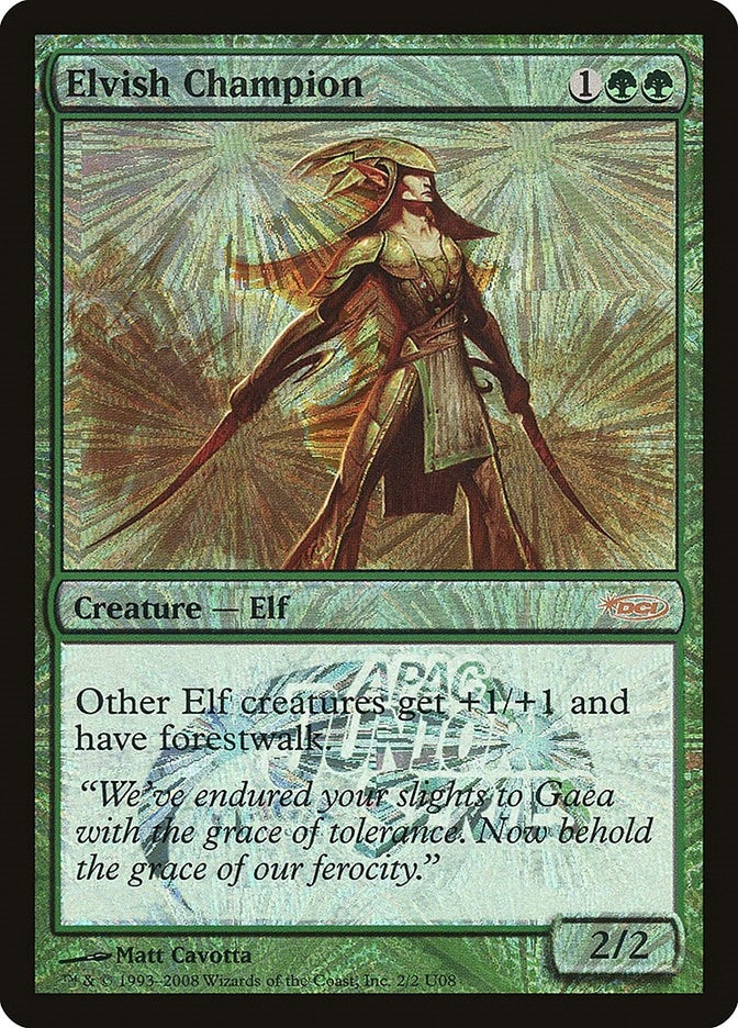 Elvish Champion (Junior APAC Series) (2) (Junior Series Promos)