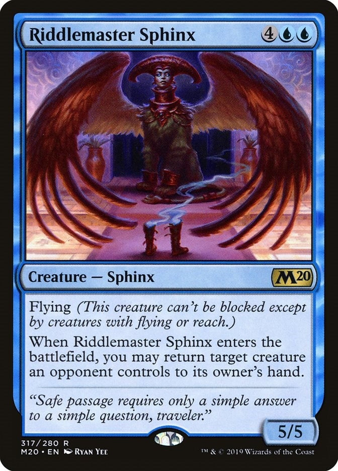 Riddlemaster Sphinx (317) (Core Set 2020)