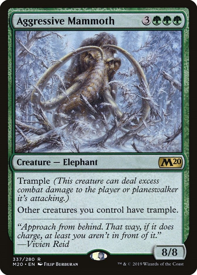 Aggressive Mammoth (337) (Core Set 2020)