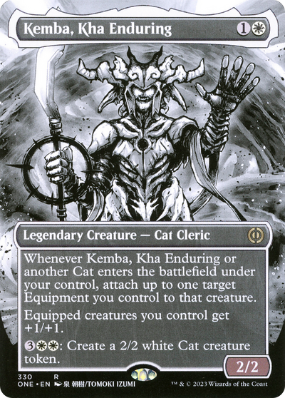 Kemba, Kha Enduring (ONE-330) - Phyrexia: All Will Be One: (Showcase) (Borderless) Foil