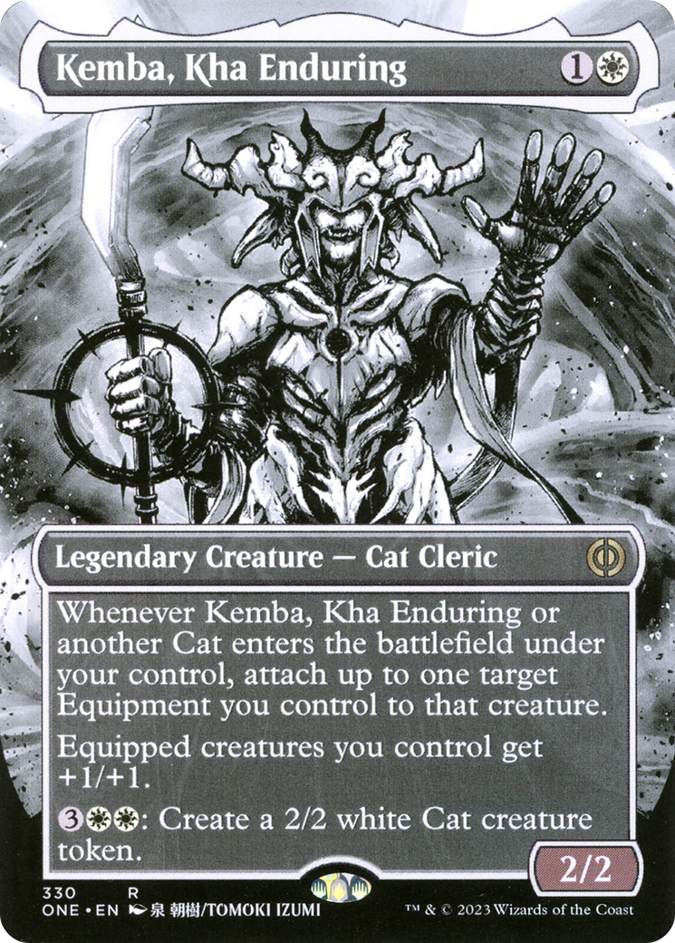 Kemba, Kha Enduring (ONE-330) - Phyrexia: All Will Be One: (Showcase) (Borderless) Foil