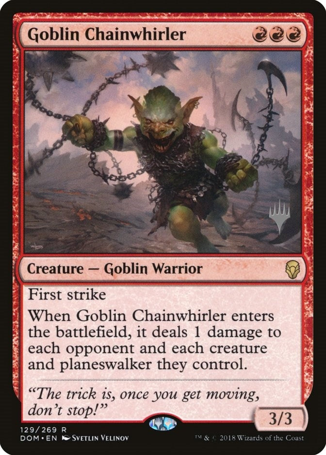 Goblin Chainwhirler (129) (Promo Pack: Core Set 2020)
