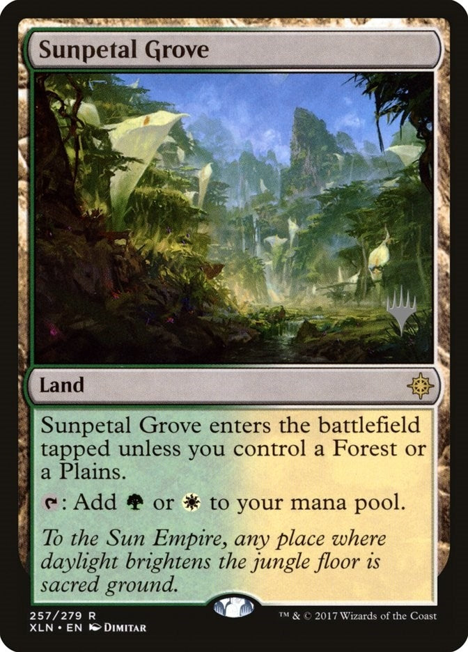 Sunpetal Grove (257) (Promo Pack: Core Set 2020)