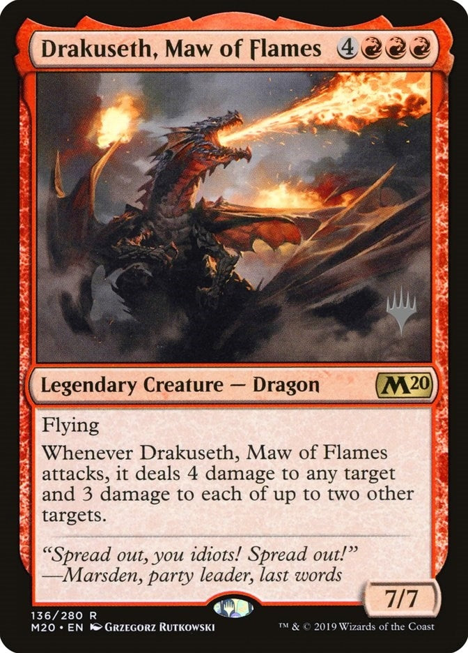 Drakuseth, Maw of Flames (136) (Promo Pack: Core Set 2020)