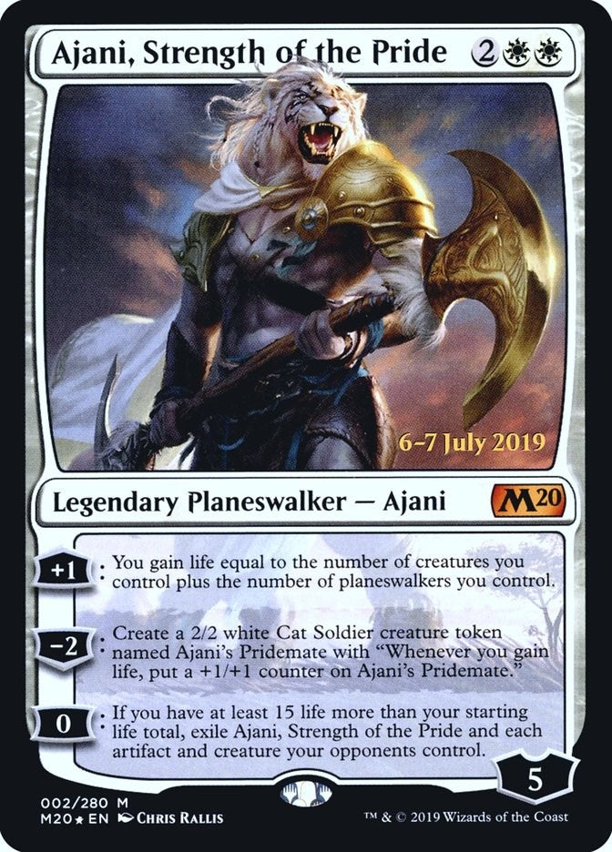 Ajani, Strength of the Pride (2) (Prerelease Cards)