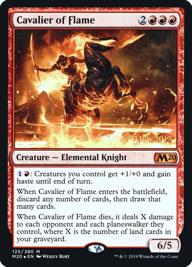 Cavalier of Flame (125) (Prerelease Cards)