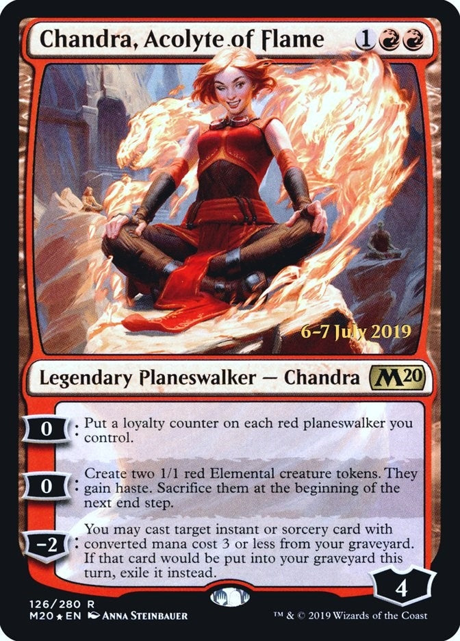 Chandra, Acolyte of Flame (126) (Prerelease Cards)