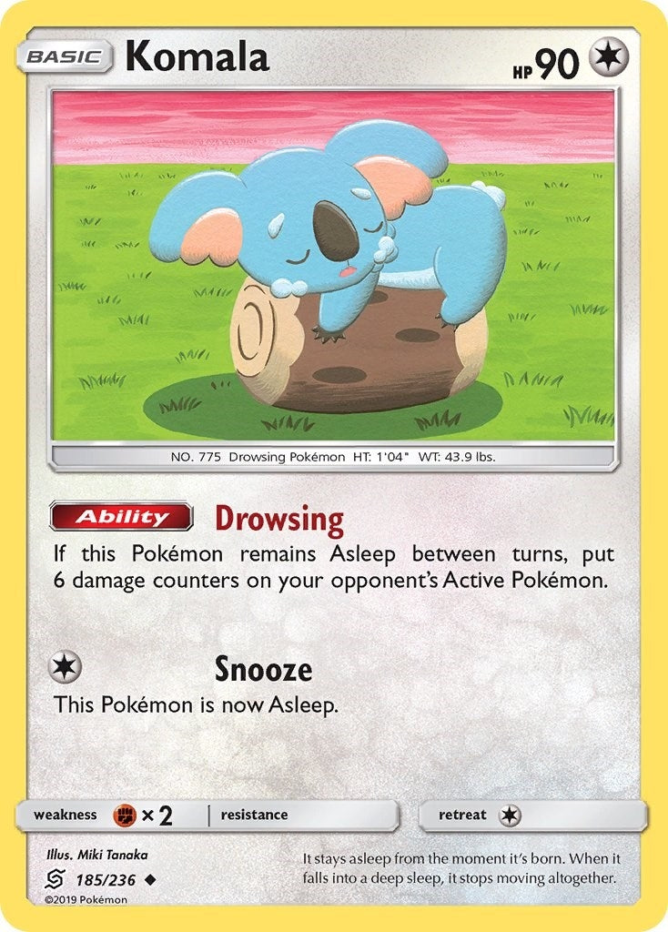 Image for Komala (185/236) (SM - Unified Minds) - Pokemon
