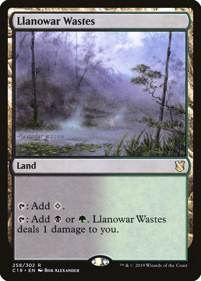 Llanowar Wastes (258) (Commander 2019)