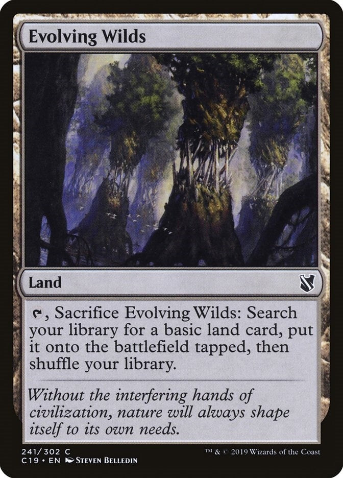 Image for Evolving Wilds (241) (Commander 2019) - Magic: The Gathering