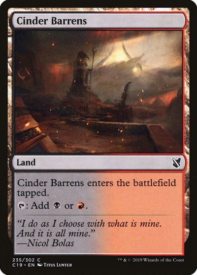 Cinder Barrens (235) (Commander 2019)